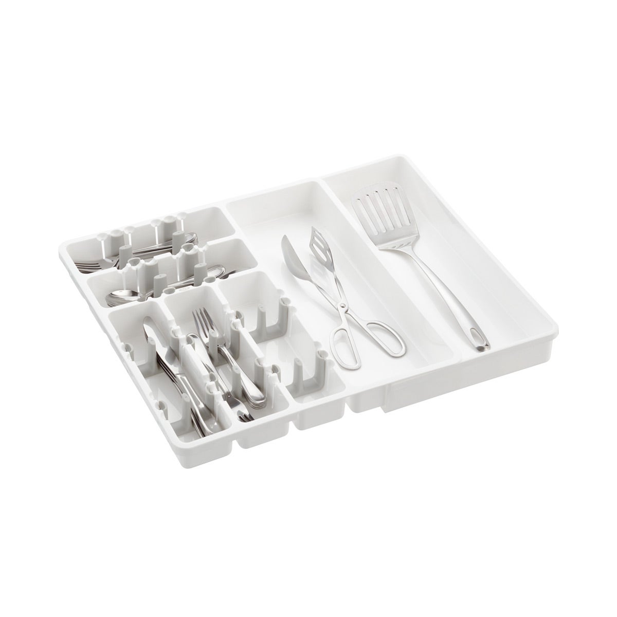 15.5 inches ✅ OXO Good Grips Large Expandable Utensil Organizer White 15.5 inches ✅ OXO Good Grips Large Expandable Utensil Organizer White